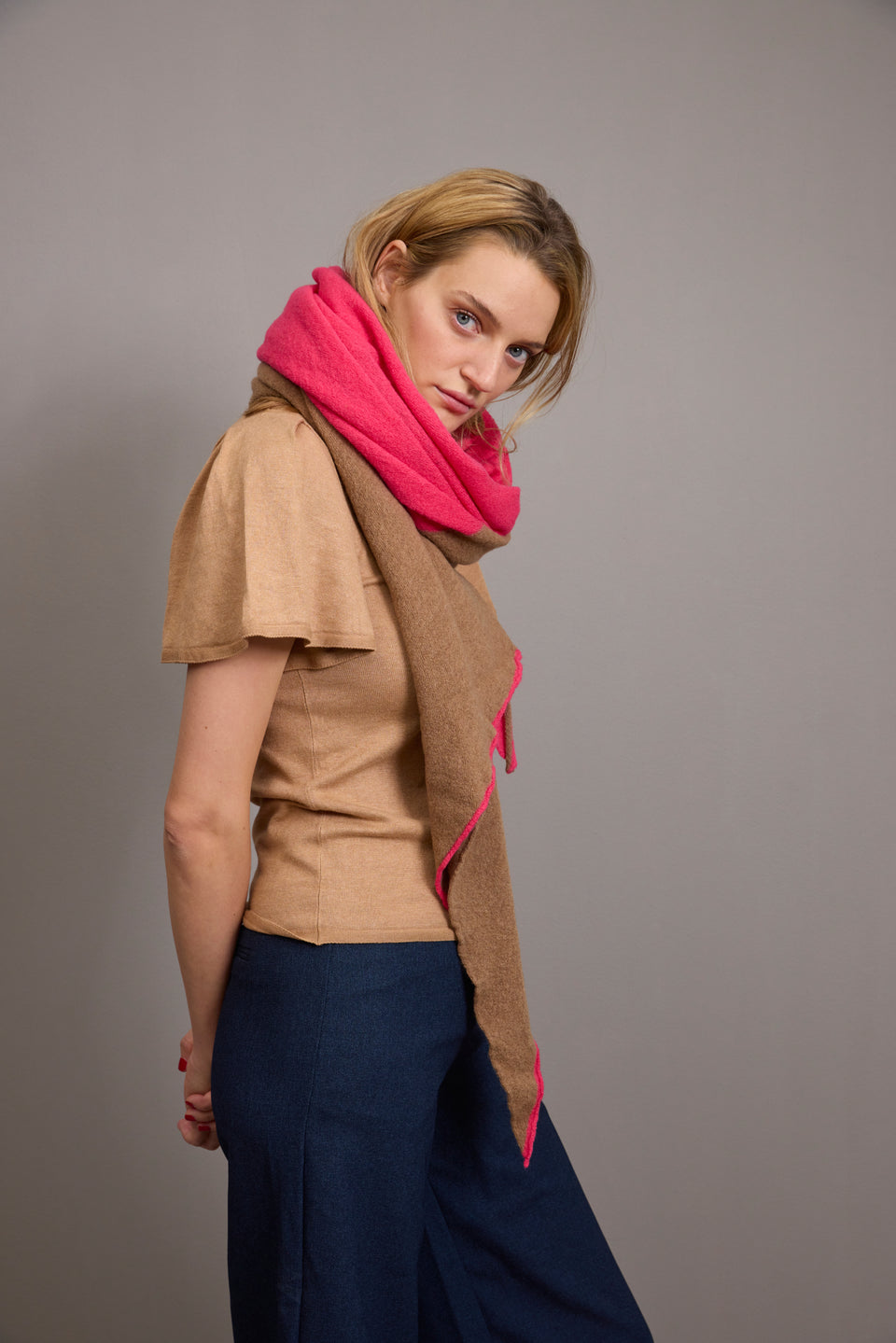 Momo Schal - Pink Tabacco